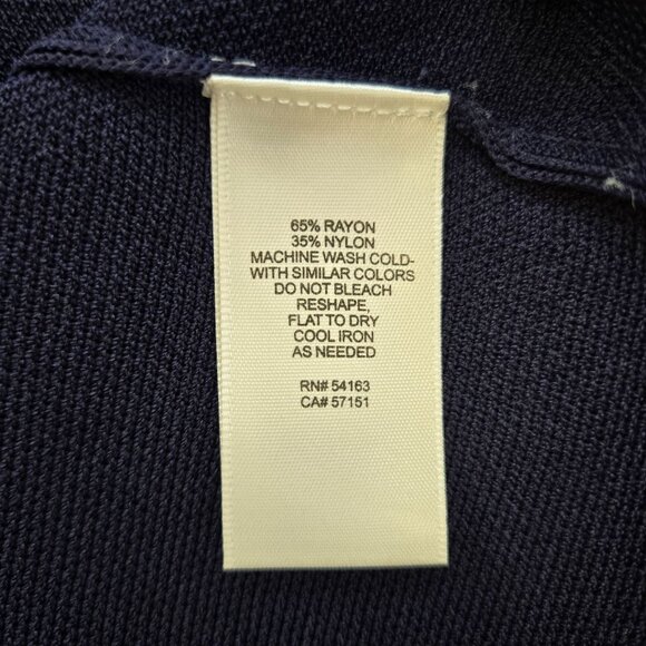 Eliza J Knit Fit & Flare Ruffle Hem Midi Dress Size Large - Picture 7 of 7